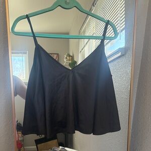Zara Black V-Neck Spaghetti Strap Camisole